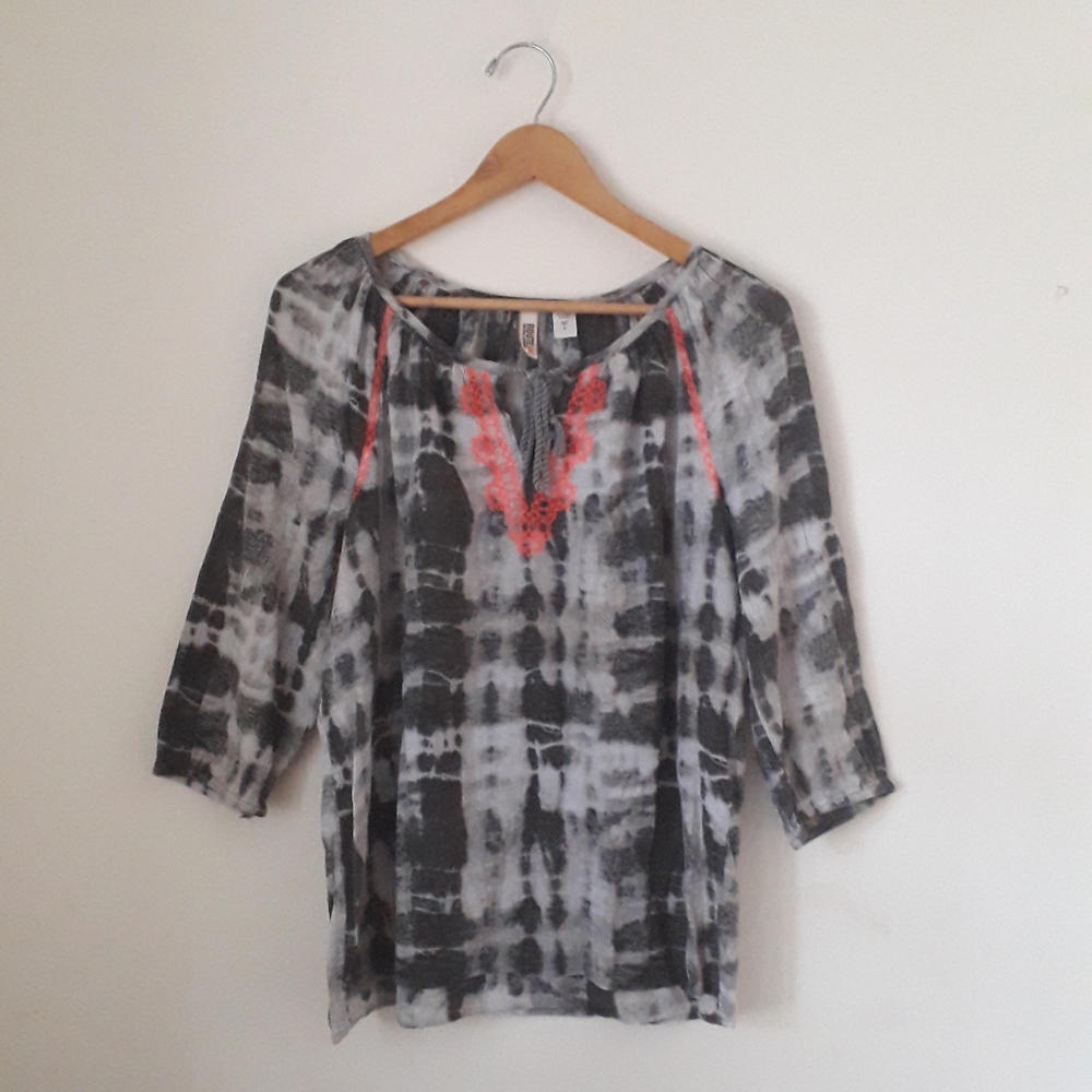 Route 66 Tie Dye Tunic Top